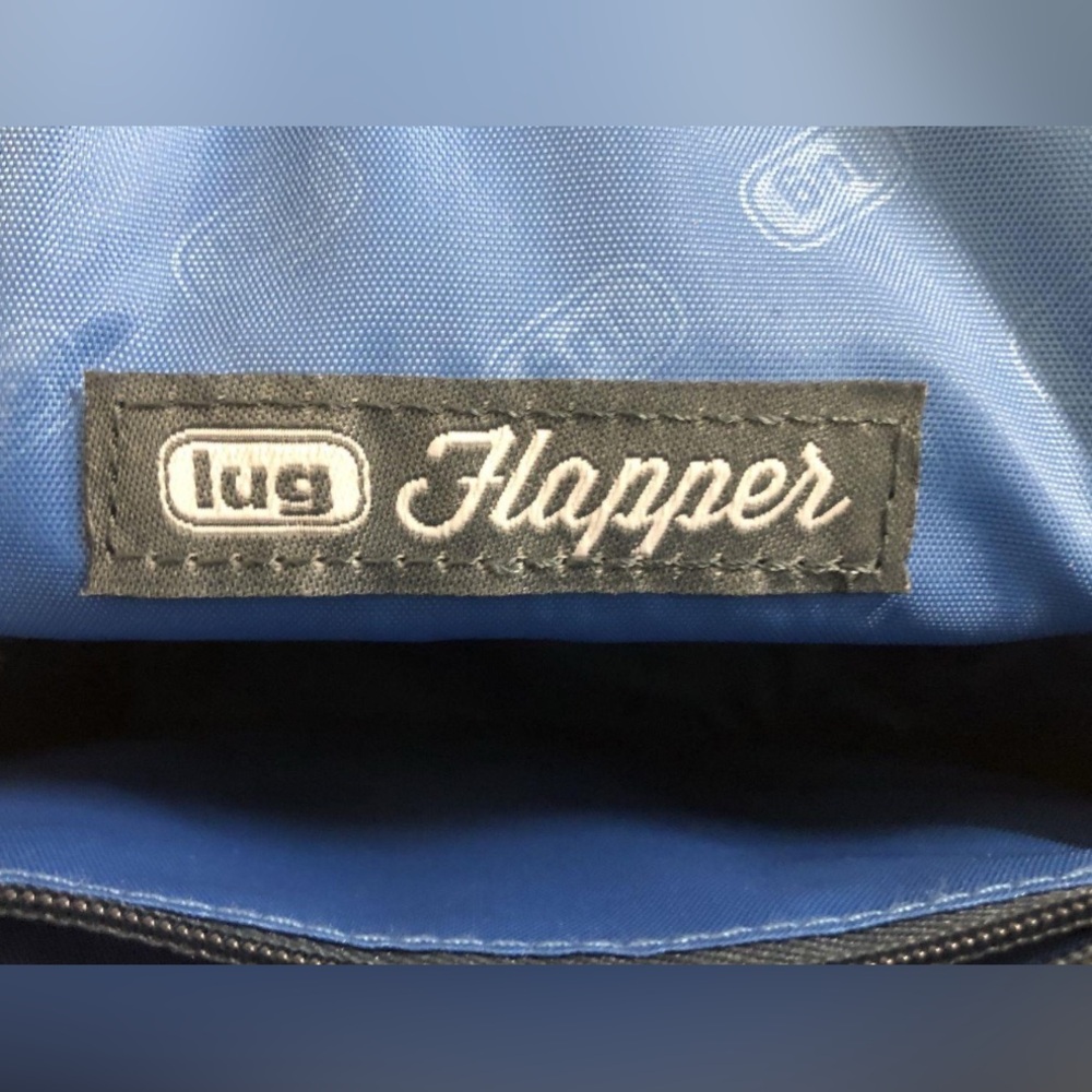 NEW Lug Flapper SE Convertible Crossbody Bag - Navy Blue Casual - Picture 8 of 9